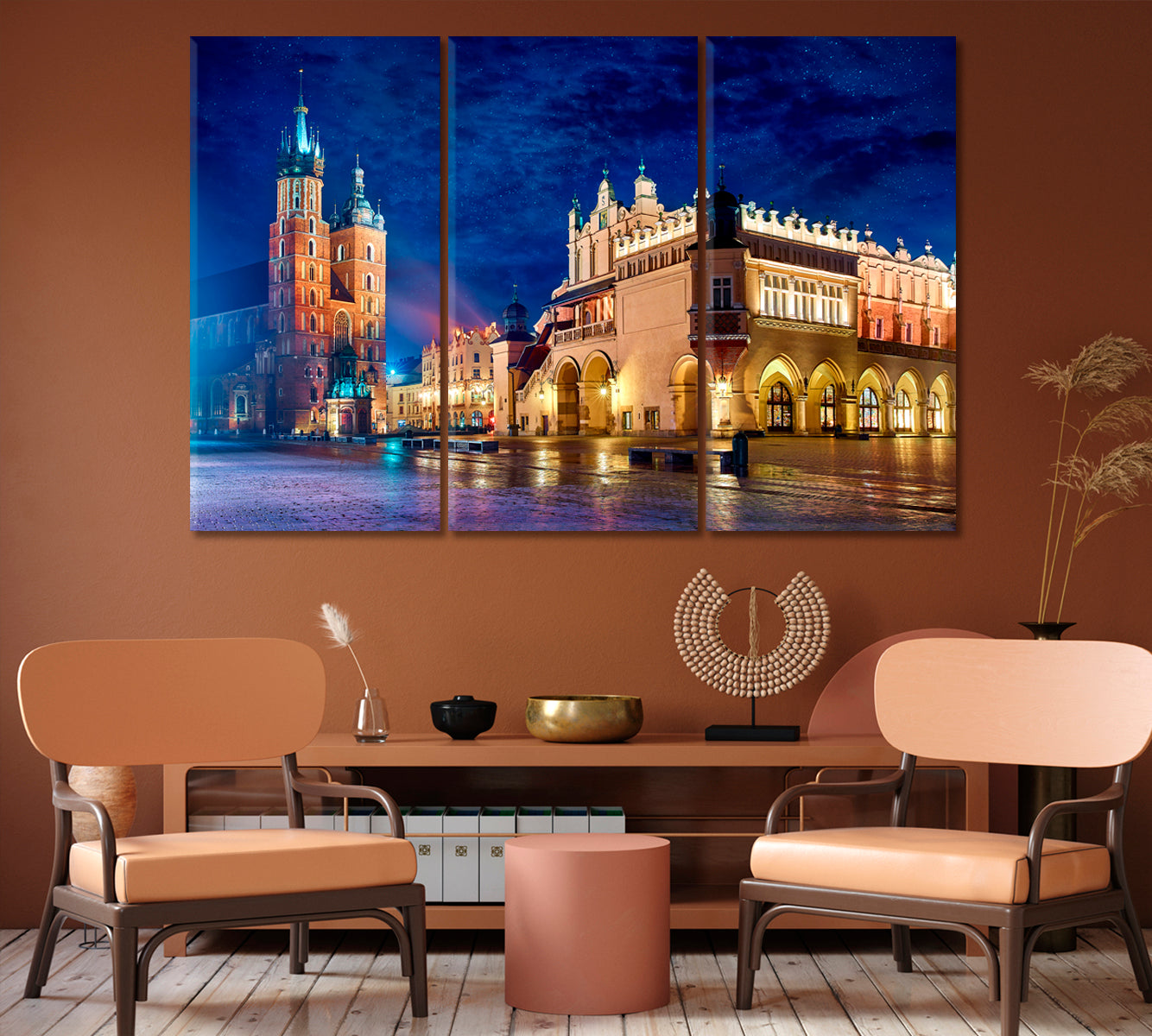 St Mary's Church Krakow Poland Canvas Print-Canvas Print-CetArt-1 Panel-24x16 inches-CetArt