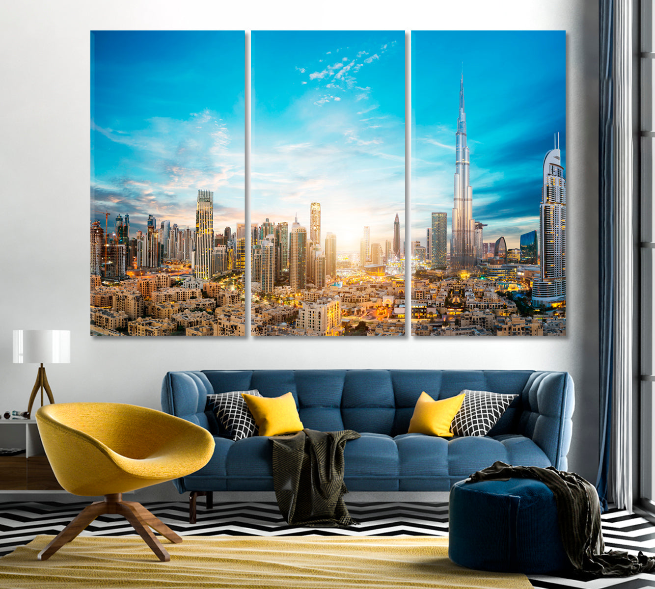 Futuristic Architecture Dubai United Arab Emirates Canvas Print-Canvas Print-CetArt-1 Panel-24x16 inches-CetArt