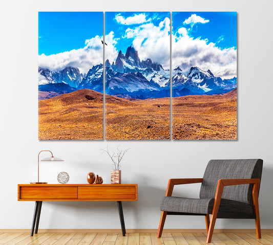 Famous Fitz Roy Range Canvas Print-Canvas Print-CetArt-1 Panel-24x16 inches-CetArt