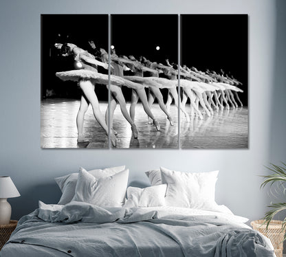 Graceful Ballet Dancers on Stage Canvas Print-Canvas Print-CetArt-1 Panel-24x16 inches-CetArt