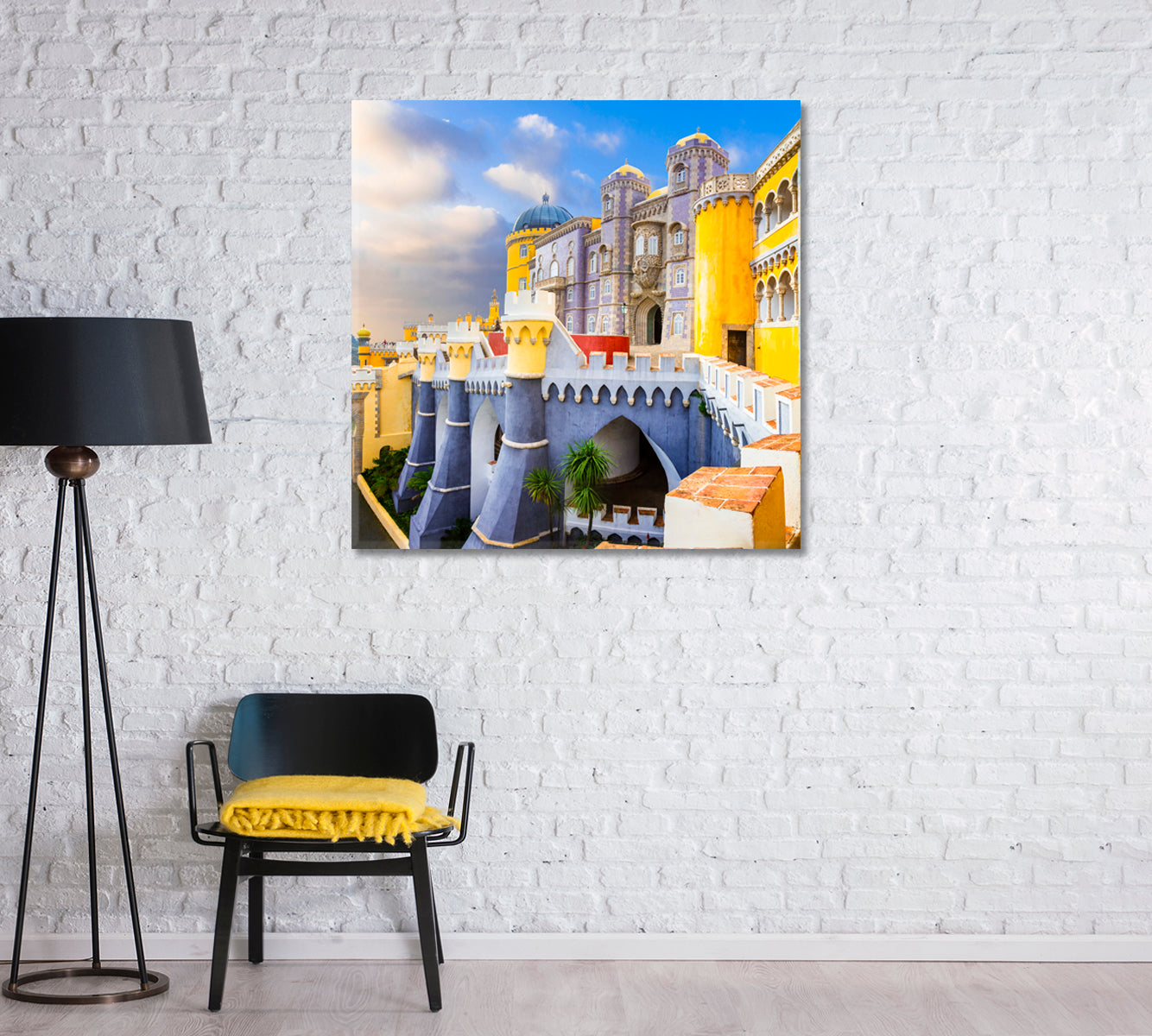 Pena Palace in Portugal Canvas Print-Canvas Print-CetArt-1 panel-12x12 inches-CetArt