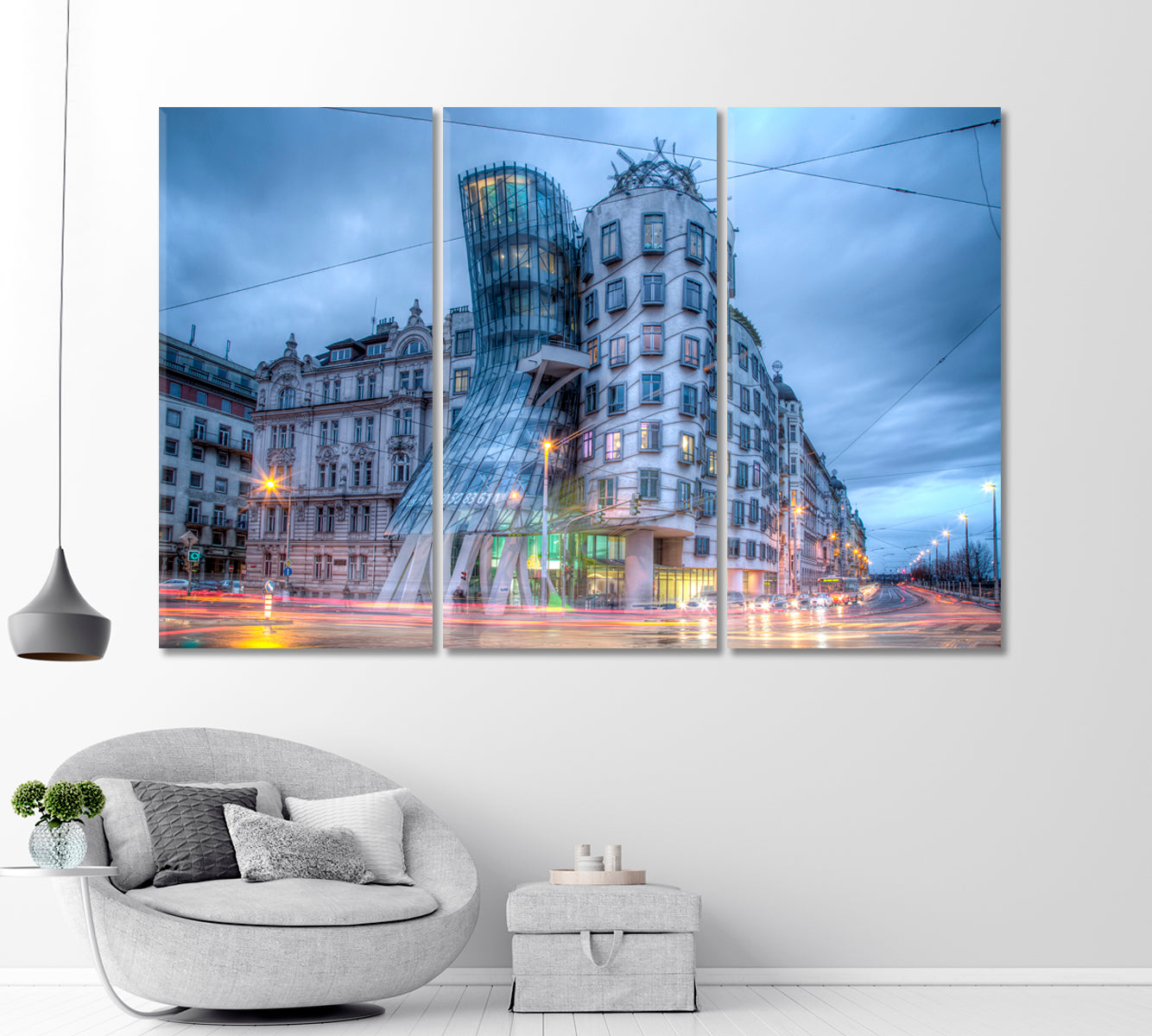 Dancing House Prague Czech Republic Canvas Print-Canvas Print-CetArt-1 Panel-24x16 inches-CetArt