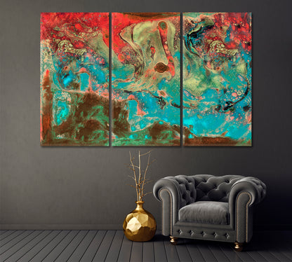 Artistic Abstraction Contemporary Art Canvas Print-Canvas Print-CetArt-3 Panels-36x24 inches-CetArt