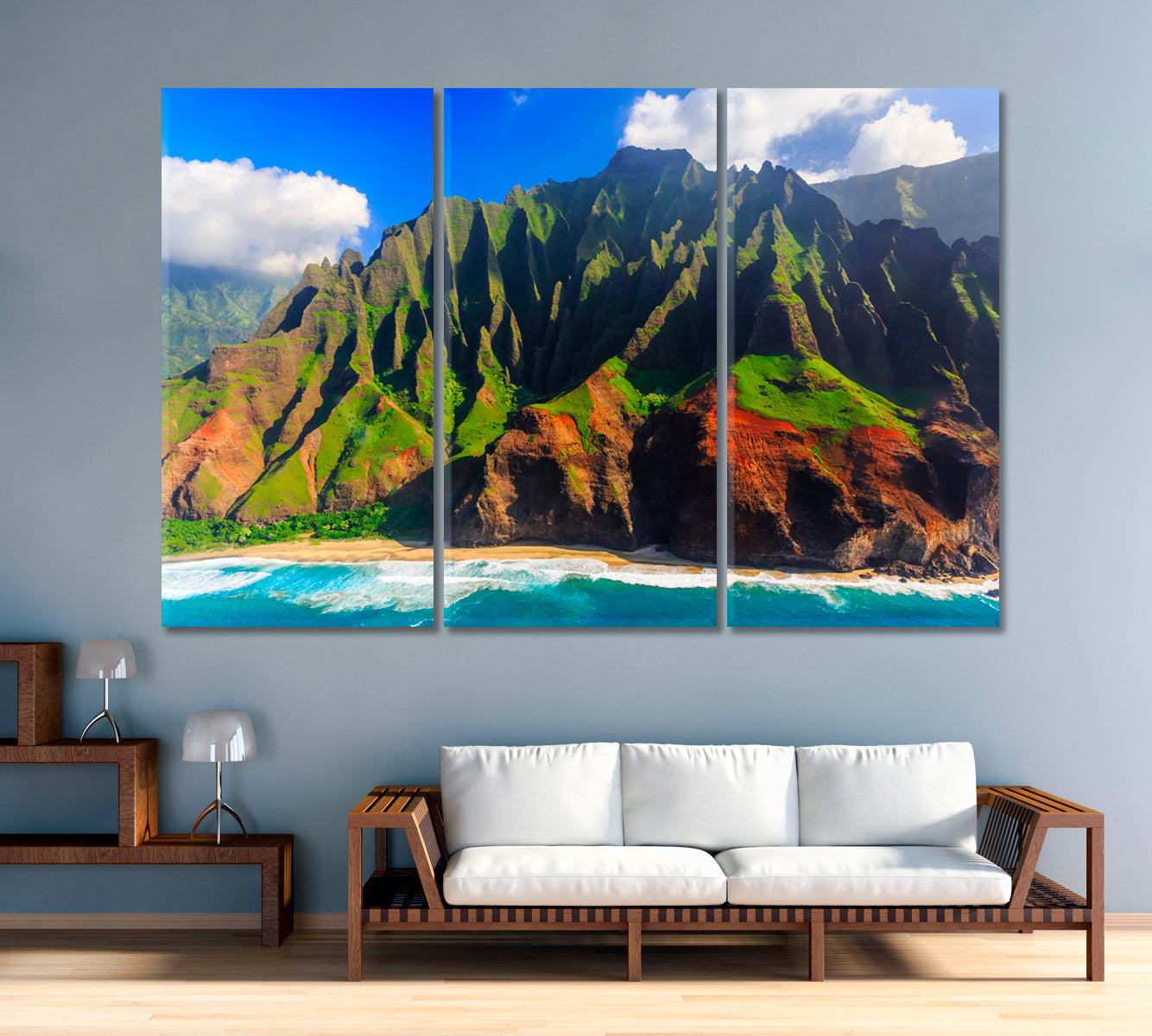 Spectacular Na Pali Coast Hawaii Canvas Print-Canvas Print-CetArt-1 Panel-24x16 inches-CetArt