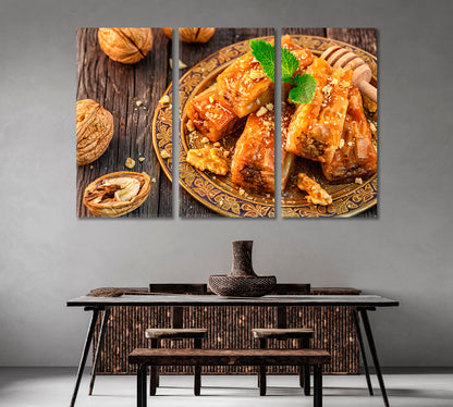 Turkish Baklava Canvas Print-Canvas Print-CetArt-1 Panel-24x16 inches-CetArt