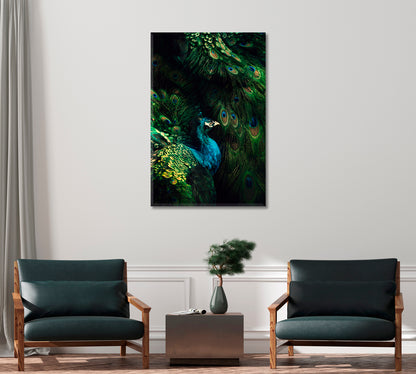 Abstract Peacock Canvas Print-Canvas Print-CetArt-1 panel-16x24 inches-CetArt