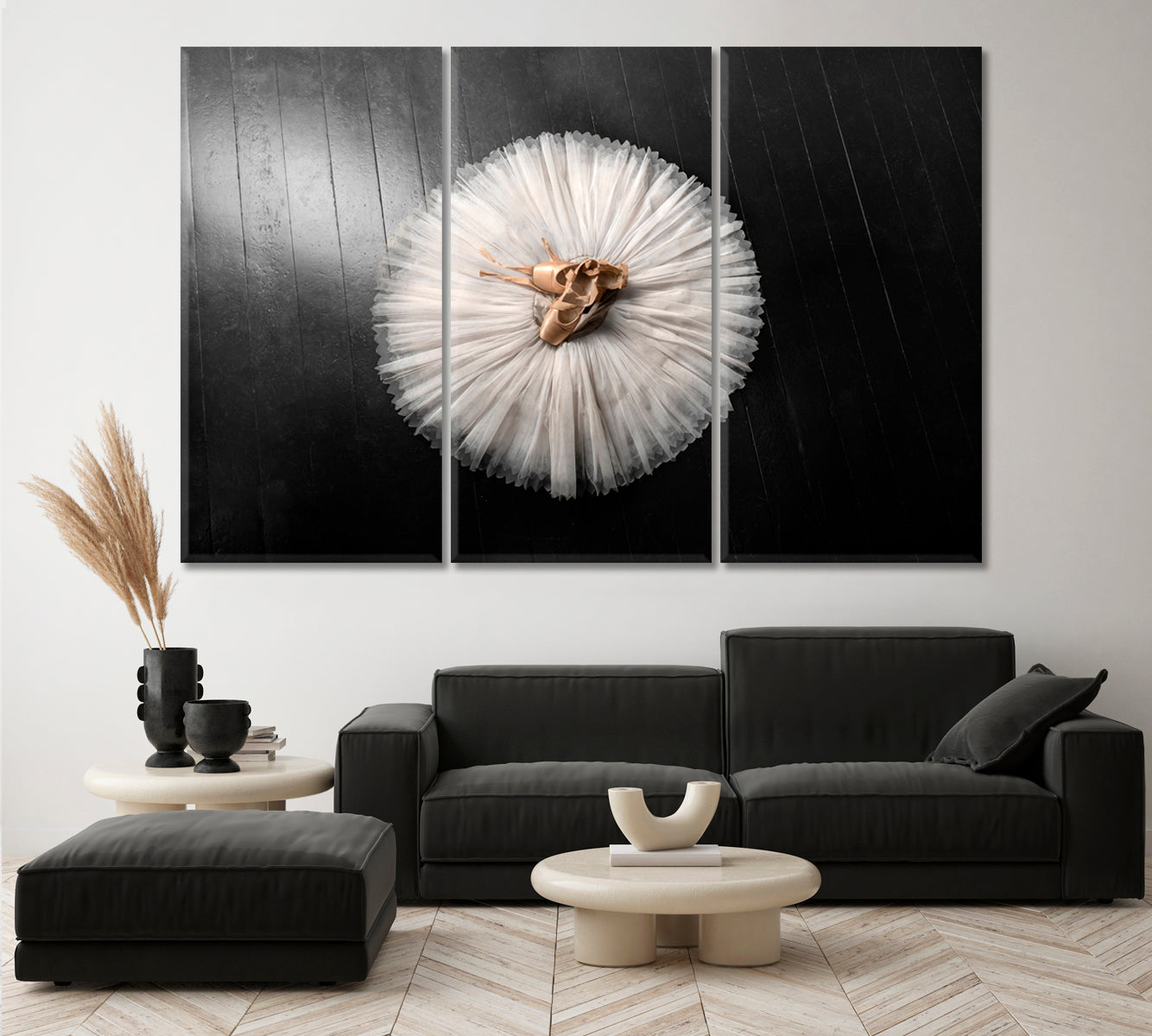 Professional Ballerina Outfit Pointe Shoes and Tutu Canvas Print-Canvas Print-CetArt-1 Panel-24x16 inches-CetArt