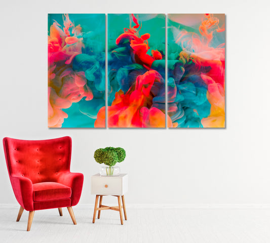 Colorful Haze Abstract Art Canvas Print-Canvas Print-CetArt-1 Panel-24x16 inches-CetArt