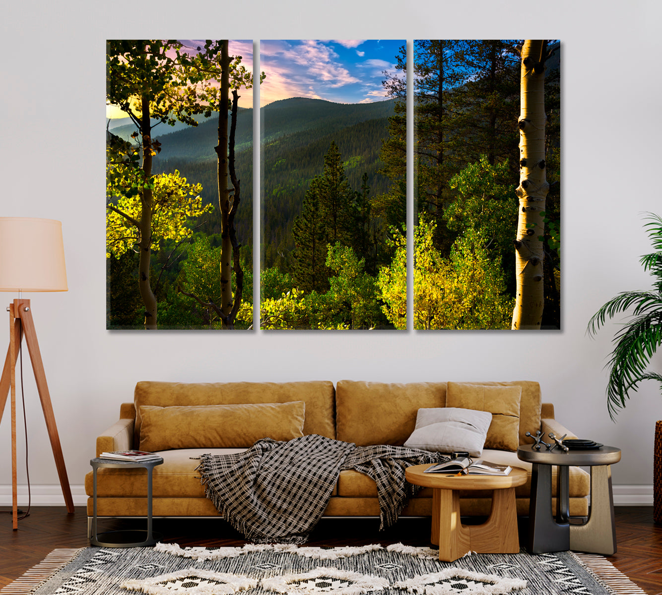 Rocky Mountains of Colorado Nature Landscape Canvas Print-Canvas Print-CetArt-1 Panel-24x16 inches-CetArt