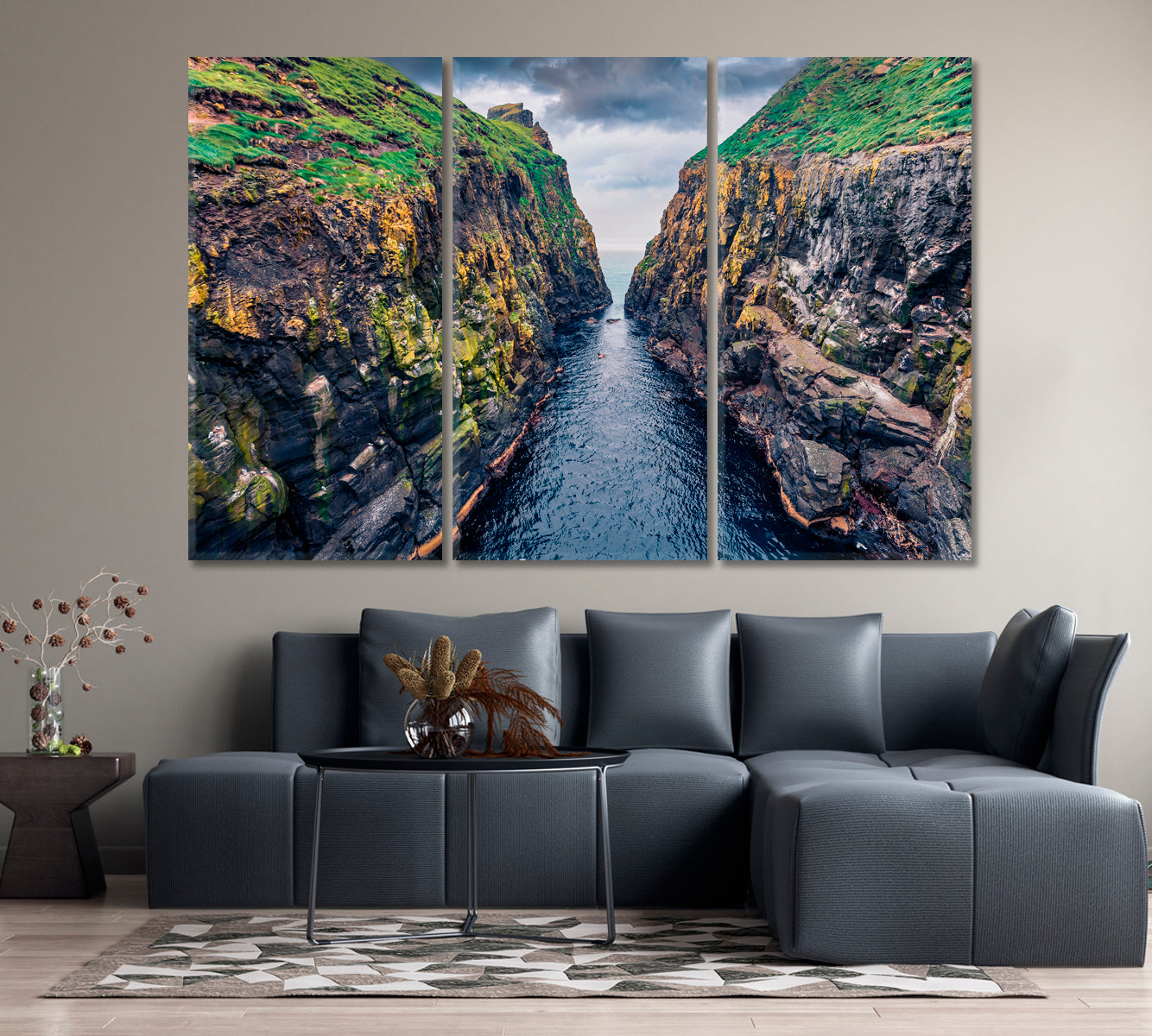 Faroe Islands Denmark Canvas Print-Canvas Print-CetArt-1 Panel-24x16 inches-CetArt