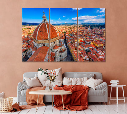 Cathedral Santa Maria Del Fiore Florence Italy Canvas Print-Canvas Print-CetArt-1 Panel-24x16 inches-CetArt