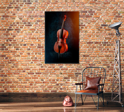 Classic Cello Canvas Print-Canvas Print-CetArt-1 panel-16x24 inches-CetArt