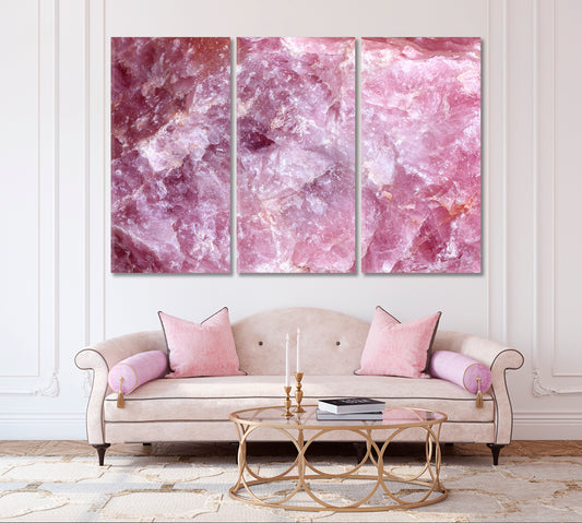 Rose Quartz Surface Canvas Print-Canvas Print-CetArt-1 Panel-24x16 inches-CetArt