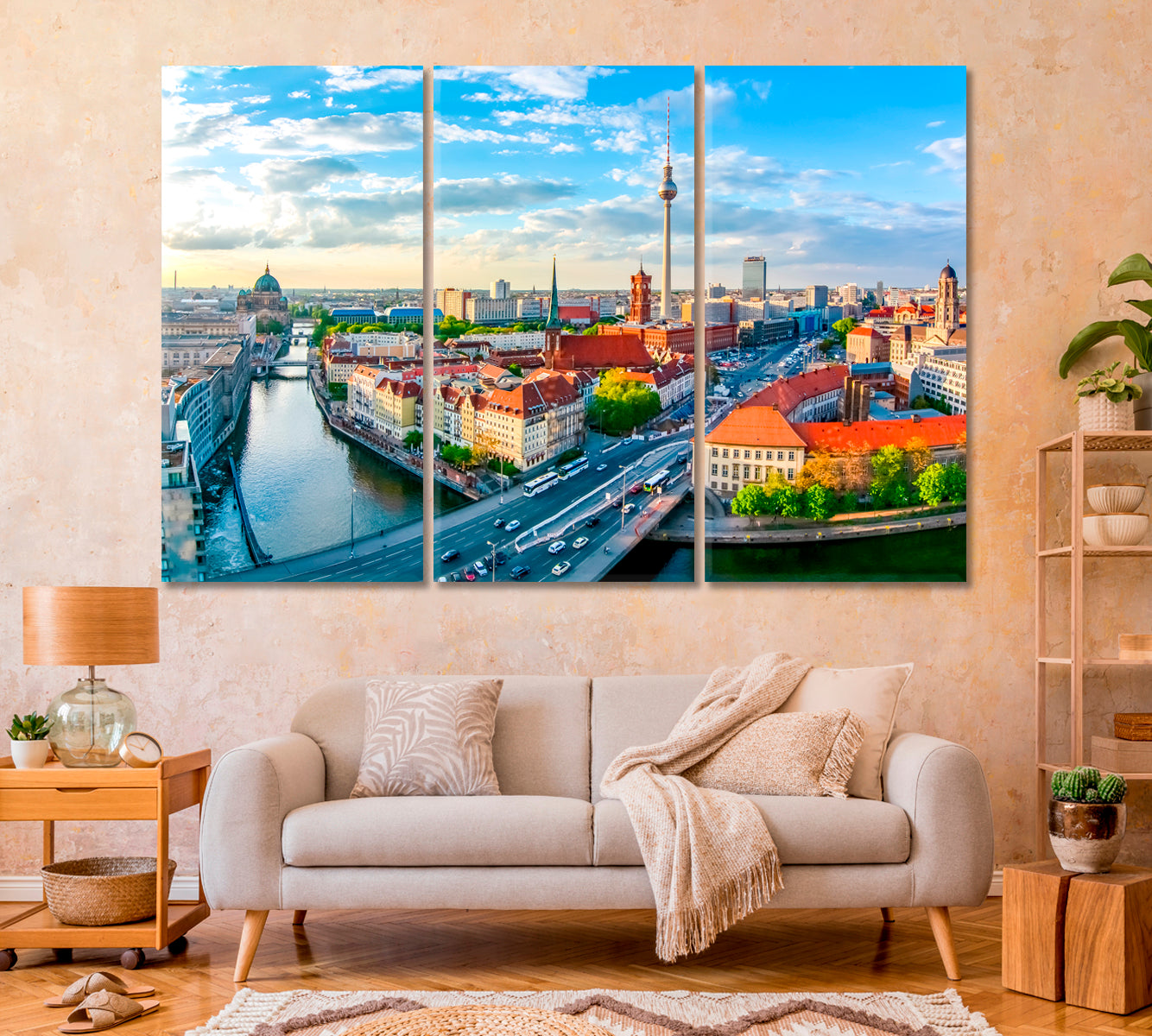 Berlin Cityscape Germany Canvas Print-Canvas Print-CetArt-1 Panel-24x16 inches-CetArt