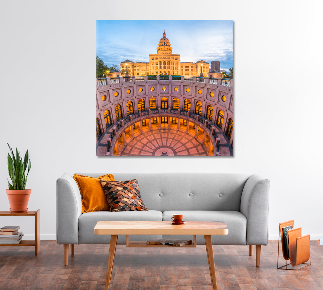 Texas State Capitol Building Canvas Print-Canvas Print-CetArt-1 panel-12x12 inches-CetArt