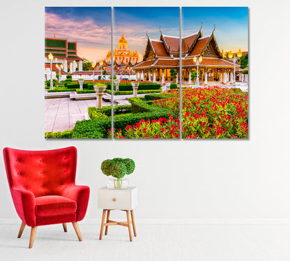 Wat Ratchanatdaram Temple Thailand Canvas Print-Canvas Print-CetArt-1 Panel-24x16 inches-CetArt