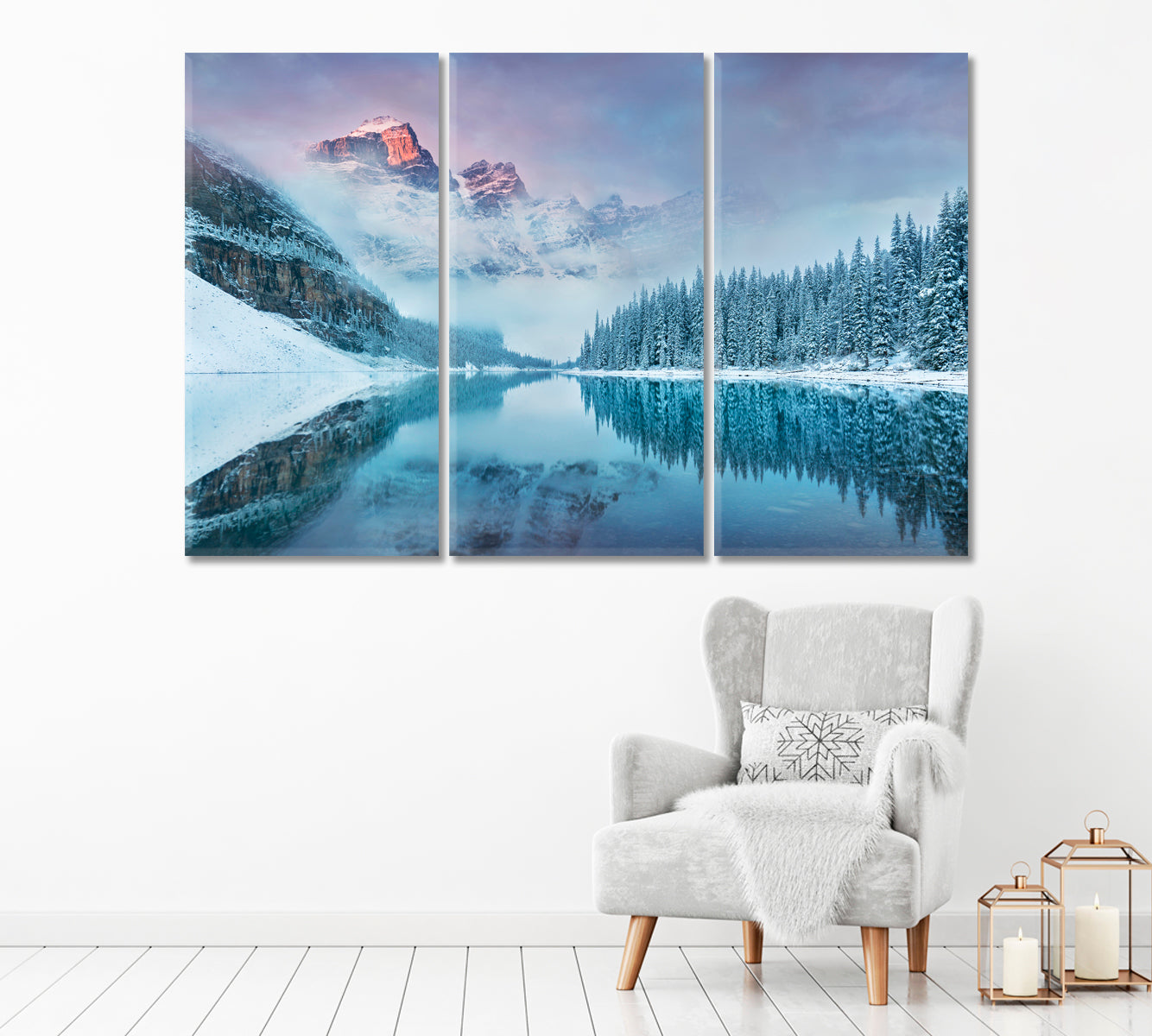 Winter in Banff National Park Canada Canvas Print-Canvas Print-CetArt-1 Panel-24x16 inches-CetArt