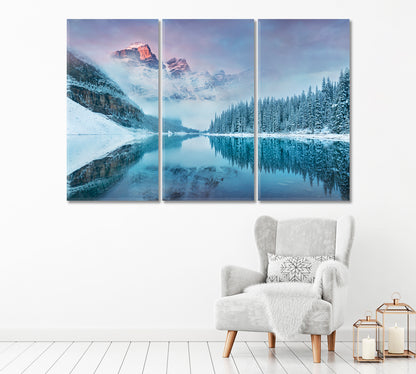 Winter in Banff National Park Canada Canvas Print-Canvas Print-CetArt-1 Panel-24x16 inches-CetArt