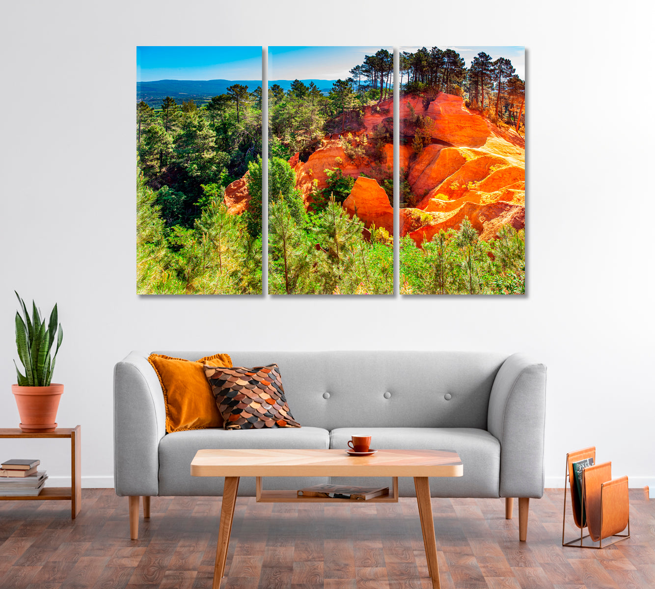 Dense Rocky Forest France Canvas Print-Canvas Print-CetArt-1 Panel-24x16 inches-CetArt