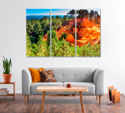 Dense Rocky Forest France Canvas Print-Canvas Print-CetArt-1 Panel-24x16 inches-CetArt