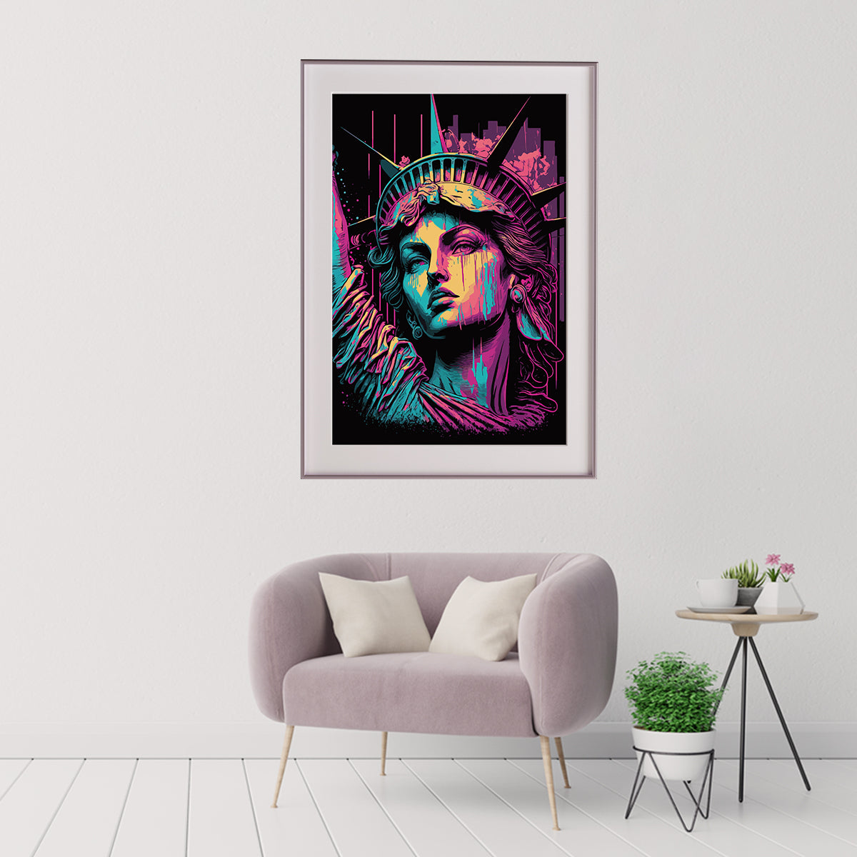 Multicolor Statue of Liberty Poster Print Modern Wall Art-Vertical Posters NOT FRAMED-CetArt-8″x10″ inches-CetArt