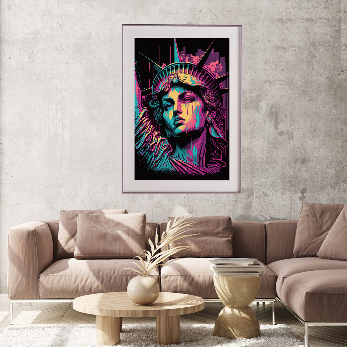 Multicolor Statue of Liberty Poster Print Modern Wall Art-Vertical Posters NOT FRAMED-CetArt-8″x10″ inches-CetArt