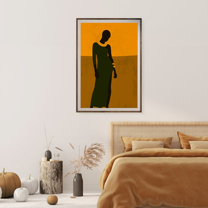 African Woman Silhouette My Poster Wall-Vertical Posters NOT FRAMED-CetArt-8″x10″ inches-CetArt