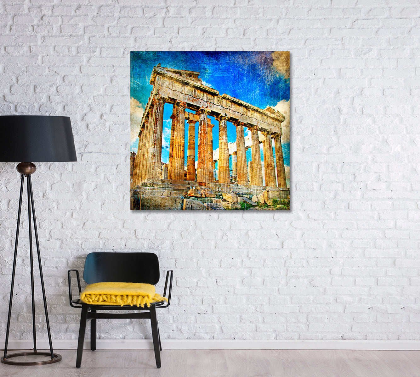 Ancient Acropolis Canvas Print-Canvas Print-CetArt-1 panel-12x12 inches-CetArt