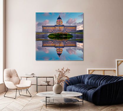 Utah Capitol Salt Lake City Canvas Print-Canvas Print-CetArt-1 panel-12x12 inches-CetArt