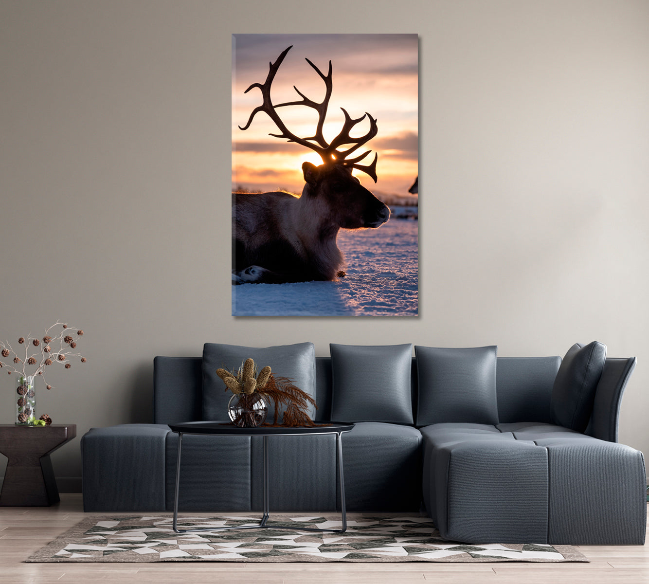 Reindeer Canvas Print-Canvas Print-CetArt-1 panel-16x24 inches-CetArt