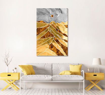 Beautiful Mountains Landscape Canvas Print-Canvas Print-CetArt-1 panel-16x24 inches-CetArt