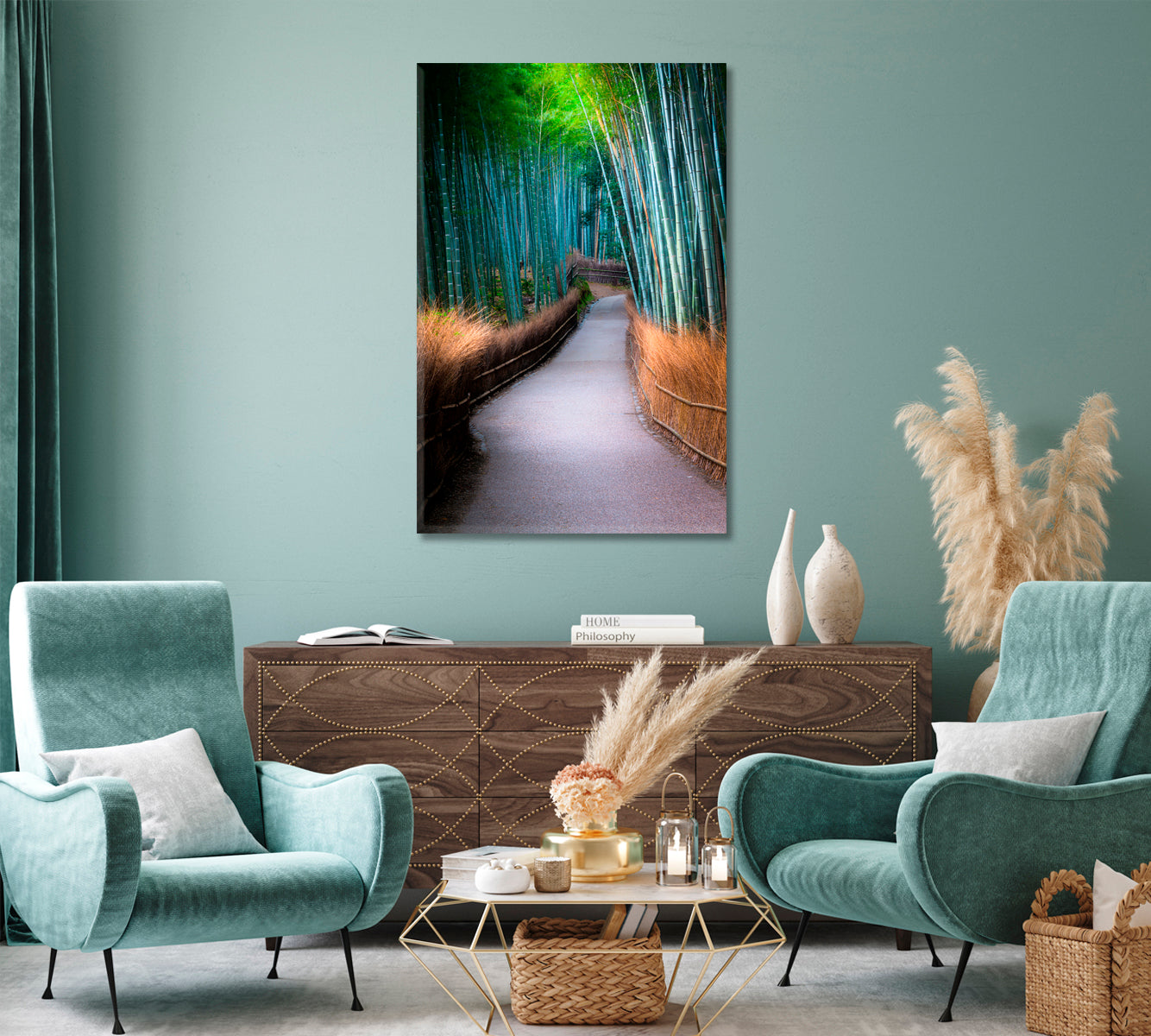 Arashiyama Bamboo Grove Kyoto Japan Canvas Print-Canvas Print-CetArt-1 panel-16x24 inches-CetArt