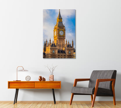 Big Ben Close Up London Canvas Print-Canvas Print-CetArt-1 panel-16x24 inches-CetArt