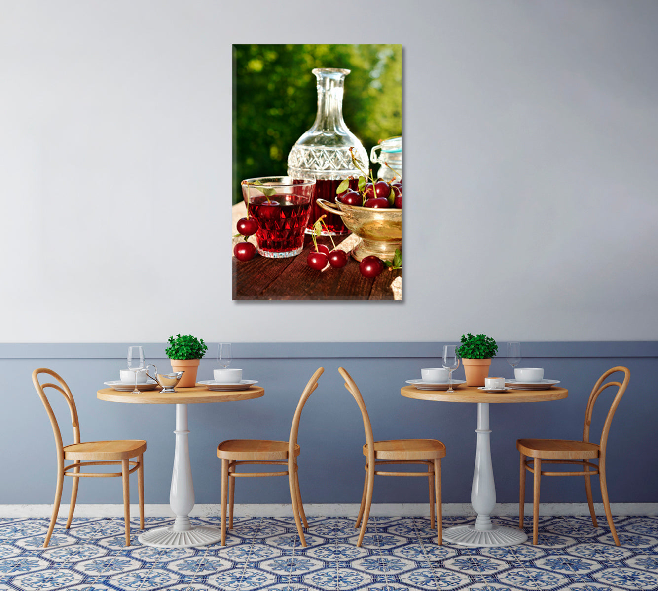 Cherry Juice Canvas Print-Canvas Print-CetArt-1 panel-16x24 inches-CetArt