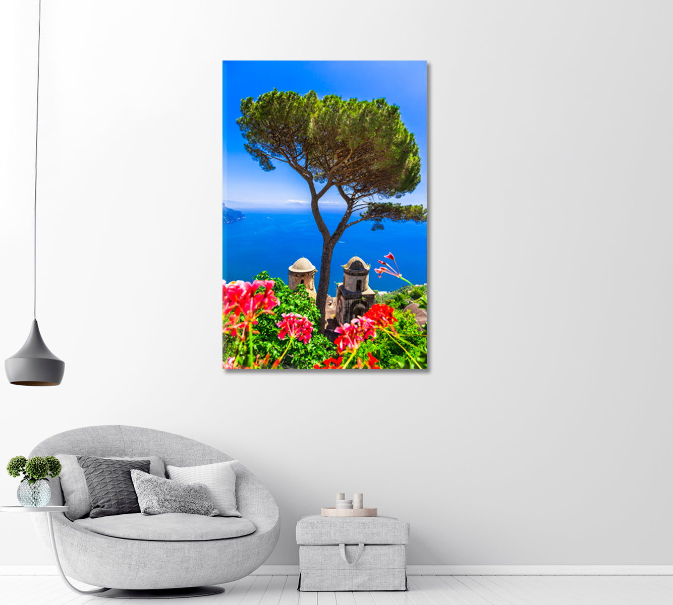 Amalfi Beautiful Churches Ravello Italy Canvas Print-Canvas Print-CetArt-1 panel-16x24 inches-CetArt