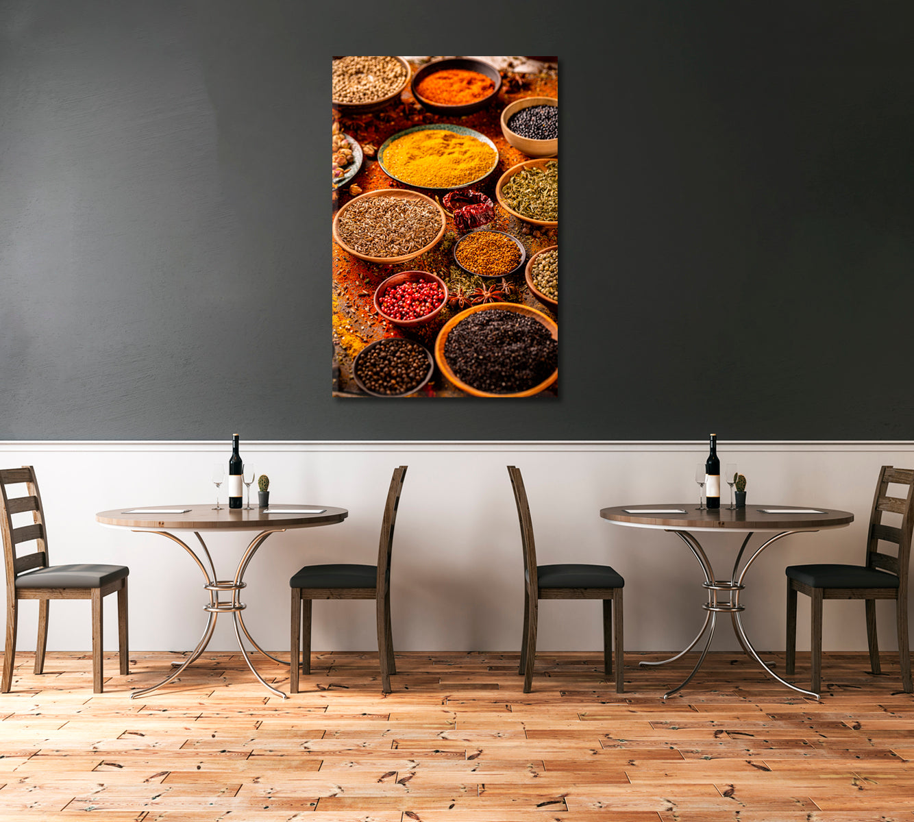 Colorful Spices Canvas Print-Canvas Print-CetArt-1 panel-16x24 inches-CetArt