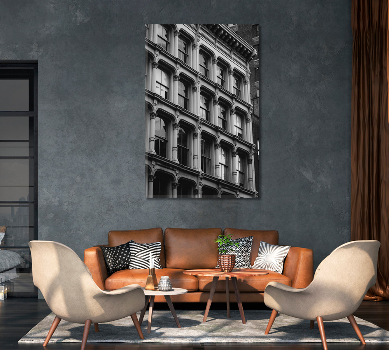 Architecture Soho Manhattan New York City Canvas Print-Canvas Print-CetArt-1 panel-16x24 inches-CetArt