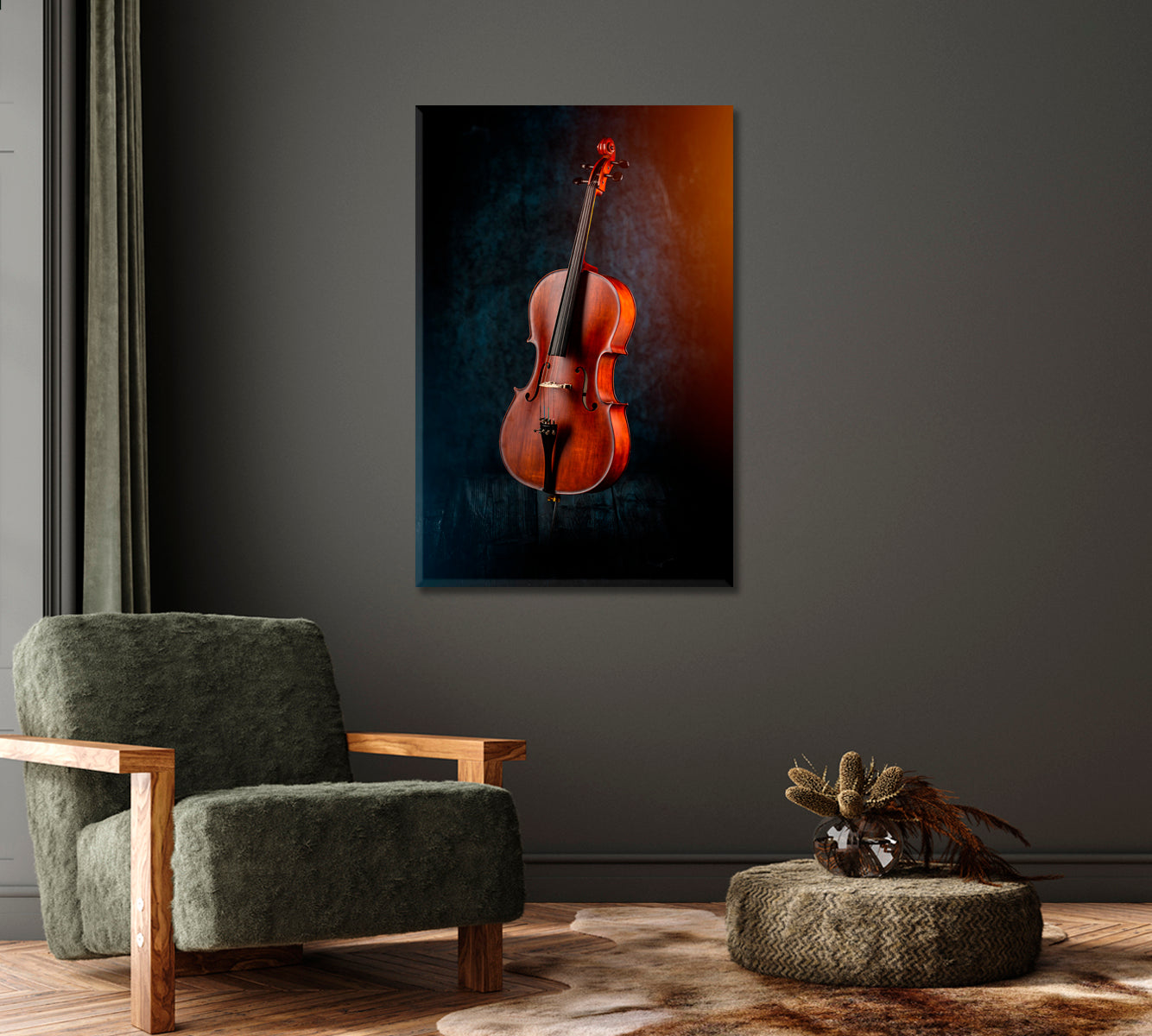 Classic Cello Canvas Print-Canvas Print-CetArt-1 panel-16x24 inches-CetArt