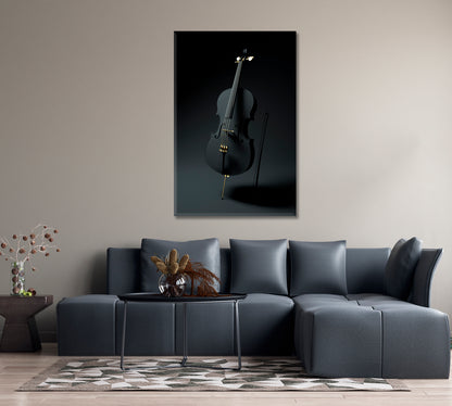 Black Violin Canvas Print-Canvas Print-CetArt-1 panel-16x24 inches-CetArt