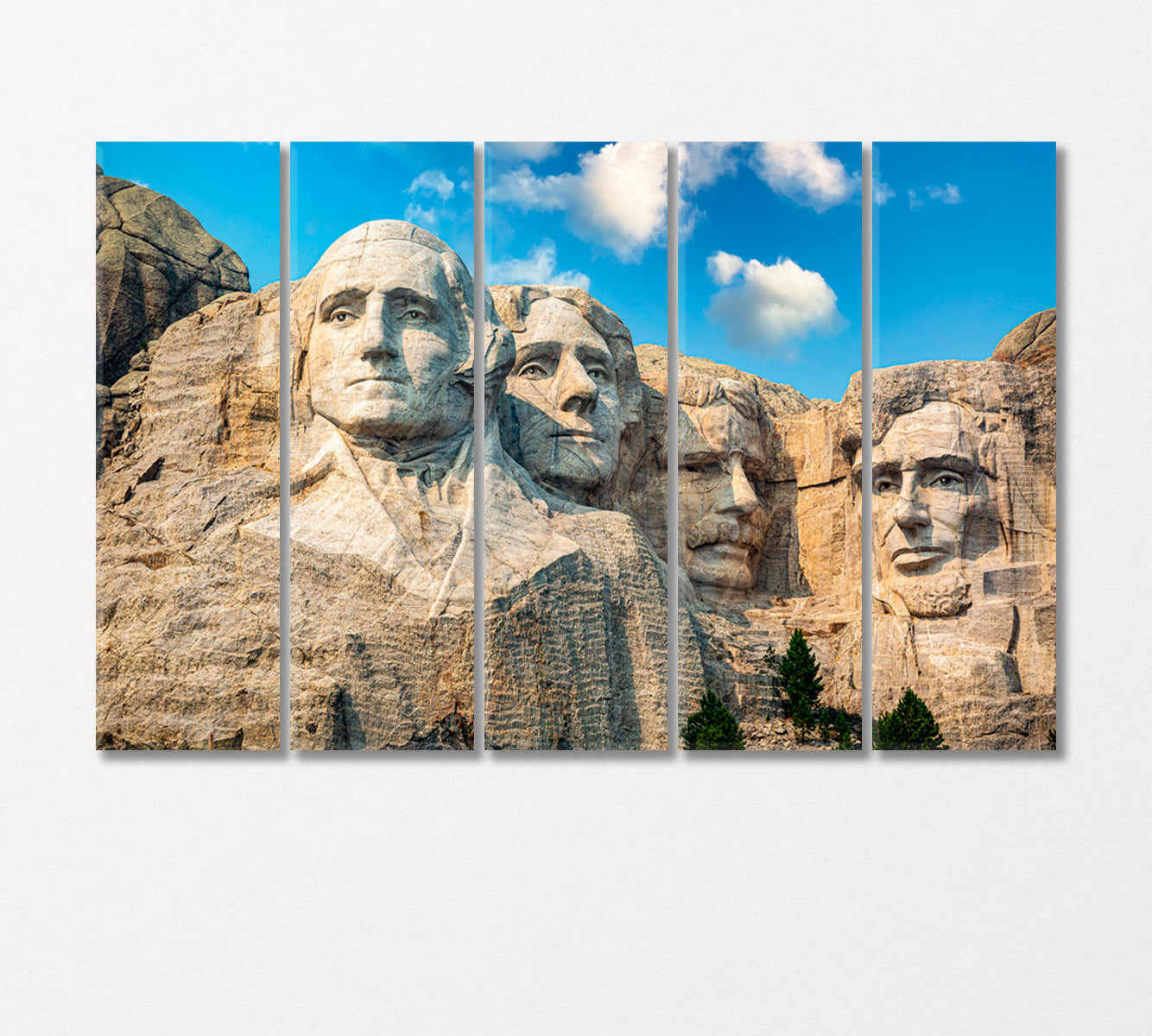 National Memoril Park in South Dakota Canvas Print-Canvas Print-CetArt-5 Panels-36x24 inches-CetArt