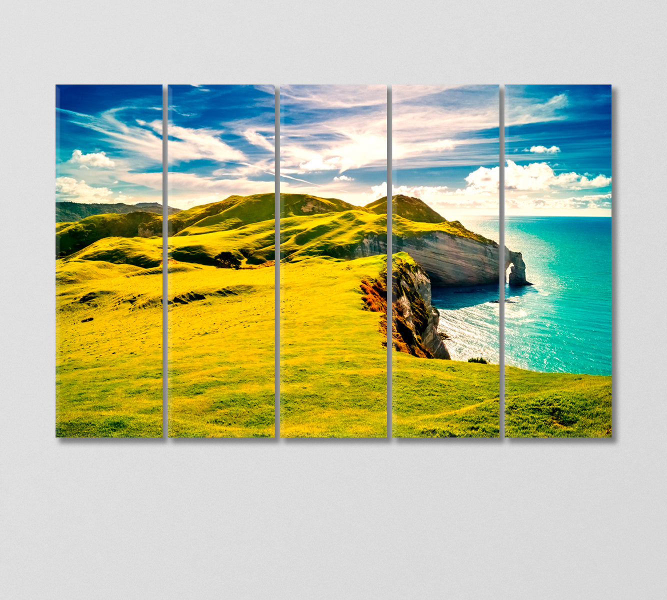 Rocky Coast of Ireland Canvas Print-Canvas Print-CetArt-5 Panels-36x24 inches-CetArt