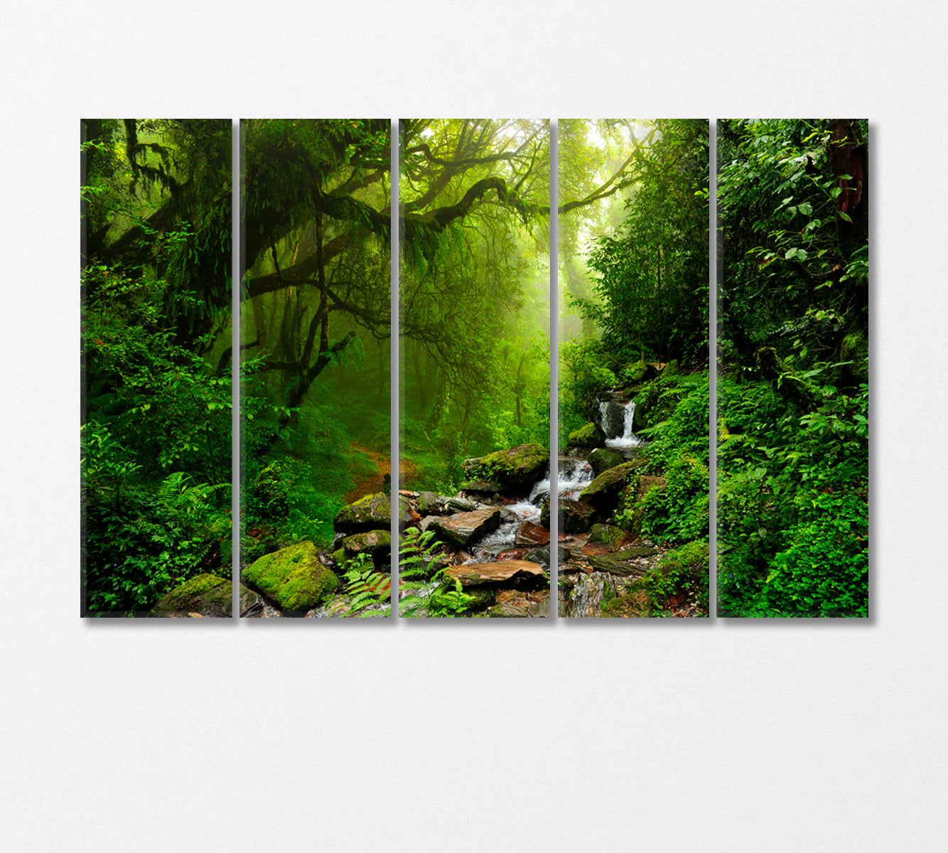 Subtropical Forest in Nepal Canvas Print-Canvas Print-CetArt-5 Panels-36x24 inches-CetArt