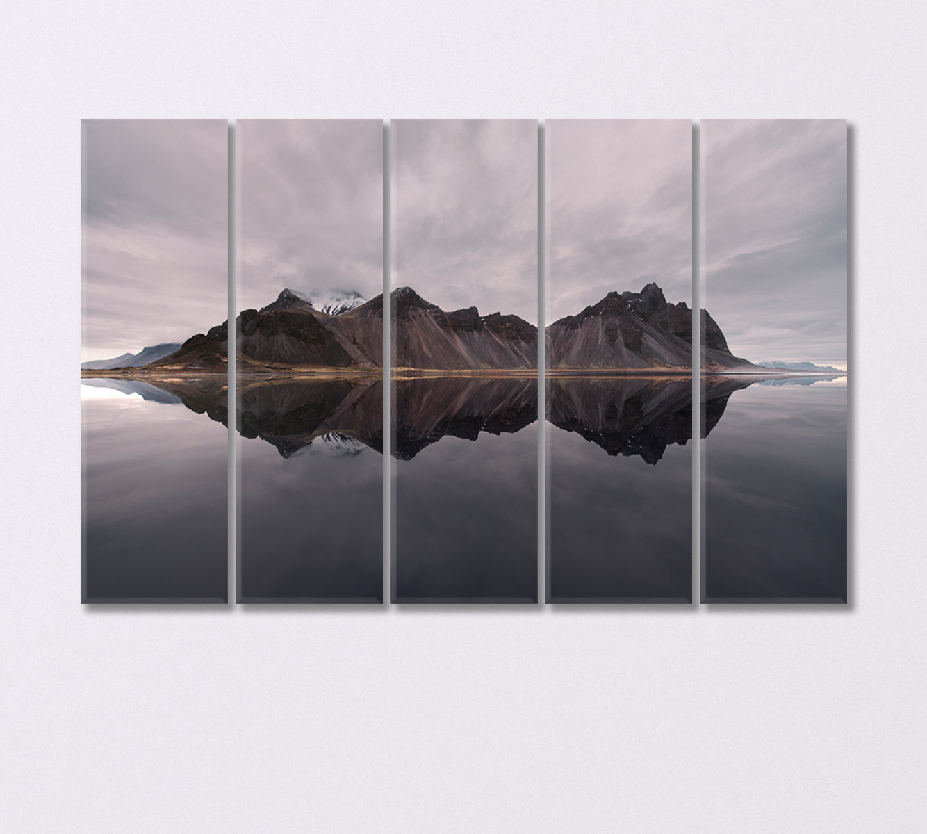 Mount Vestrahorn on the Stockeness Peninsula Iceland Canvas Print-Canvas Print-CetArt-5 Panels-36x24 inches-CetArt