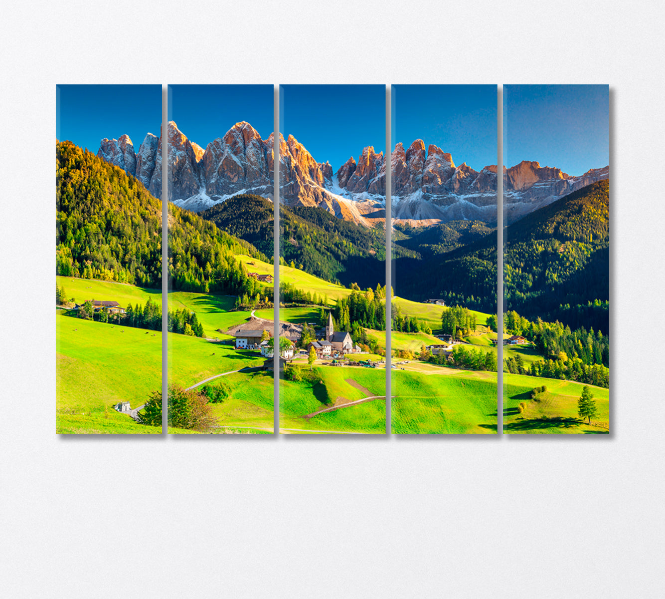 Magical Dolomites Alps Italy Canvas Print-Canvas Print-CetArt-5 Panels-36x24 inches-CetArt