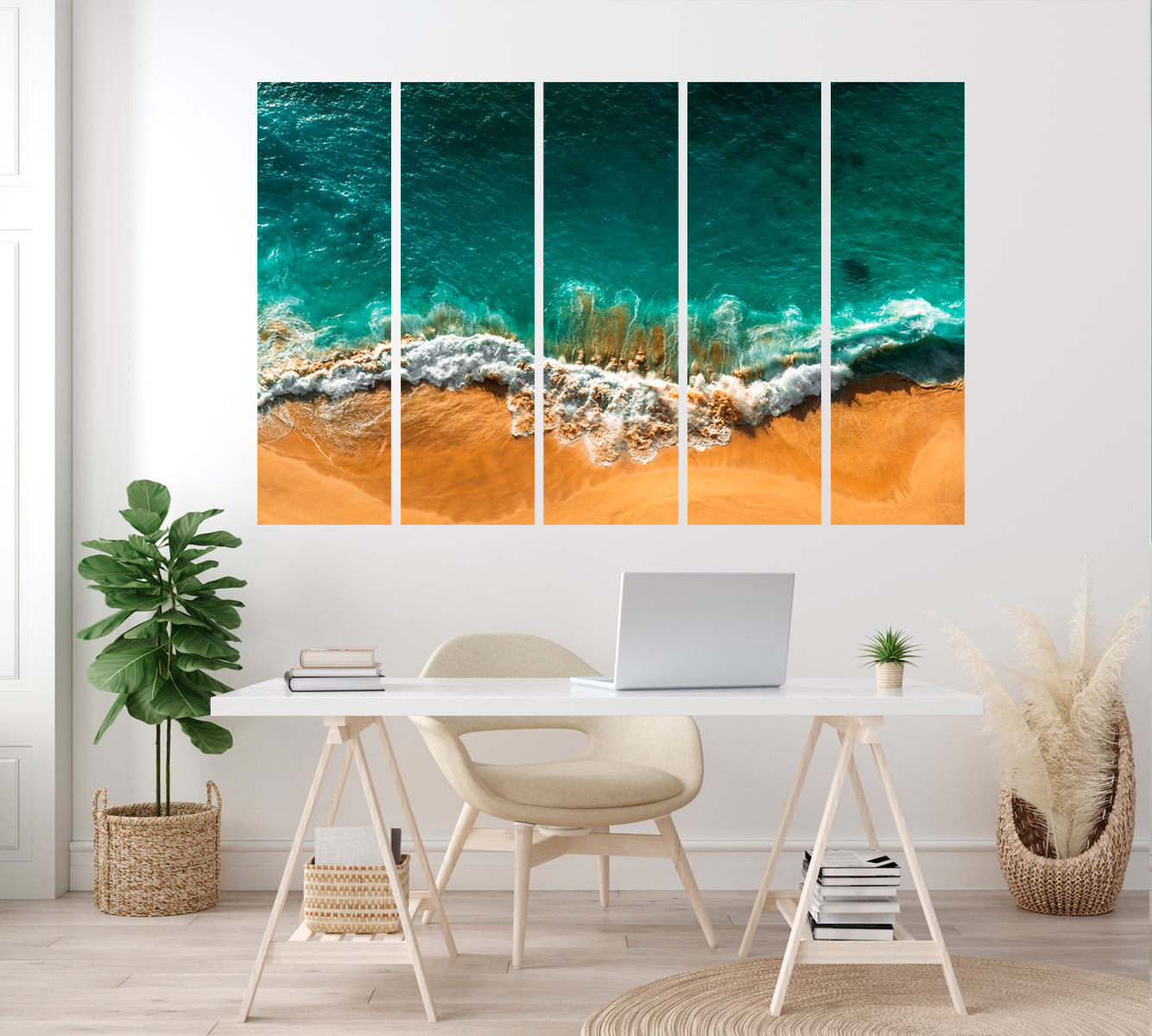 Turquoise Kelingking Beach Bali Canvas Print-Canvas Print-CetArt-1 Panel-24x16 inches-CetArt