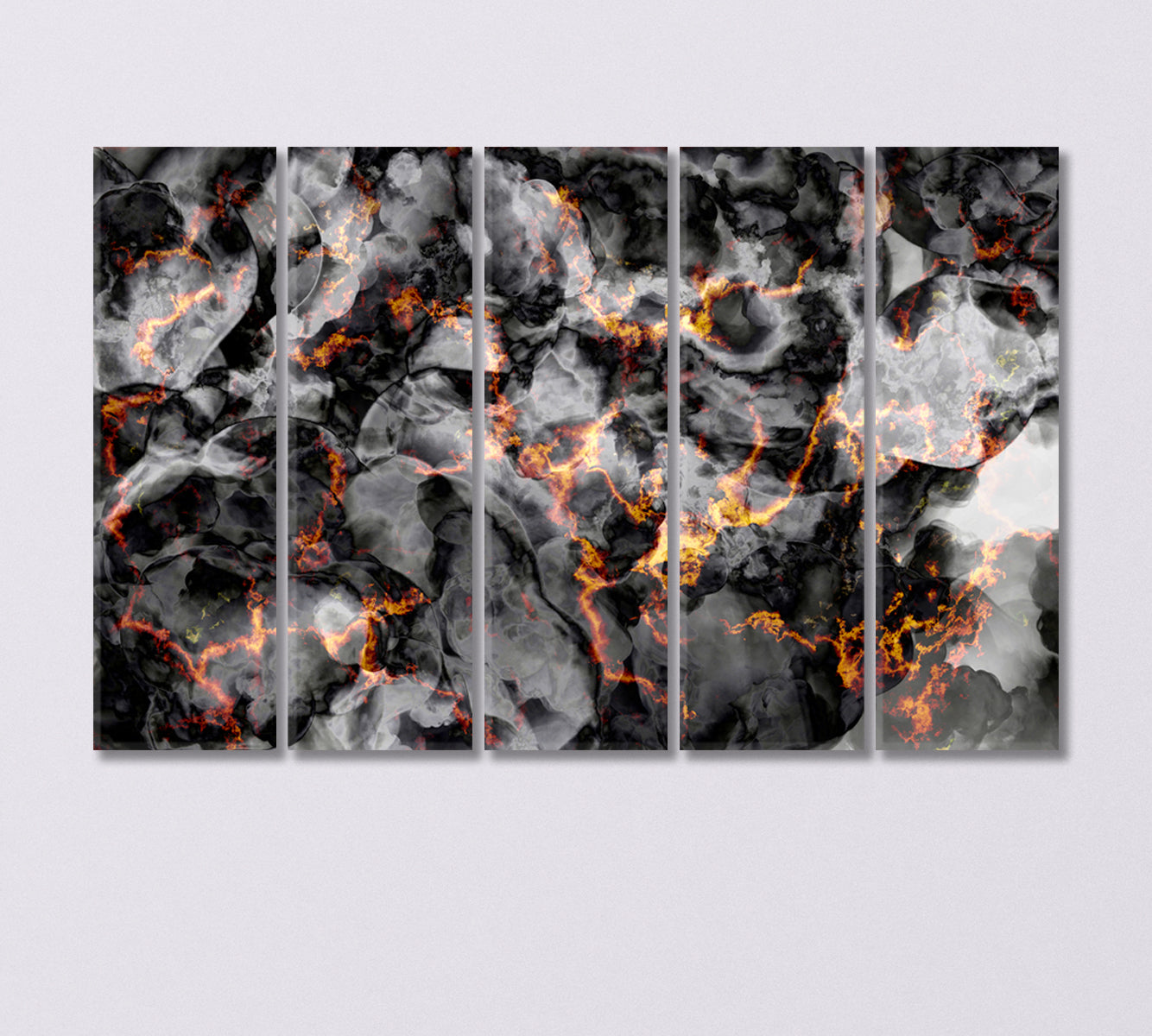 Abstract Hot Embers Canvas Print-Canvas Print-CetArt-5 Panels-36x24 inches-CetArt