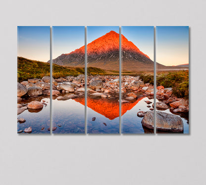 Mount Buachaille Etive Mor Scotland Canvas Print-Canvas Print-CetArt-5 Panels-36x24 inches-CetArt