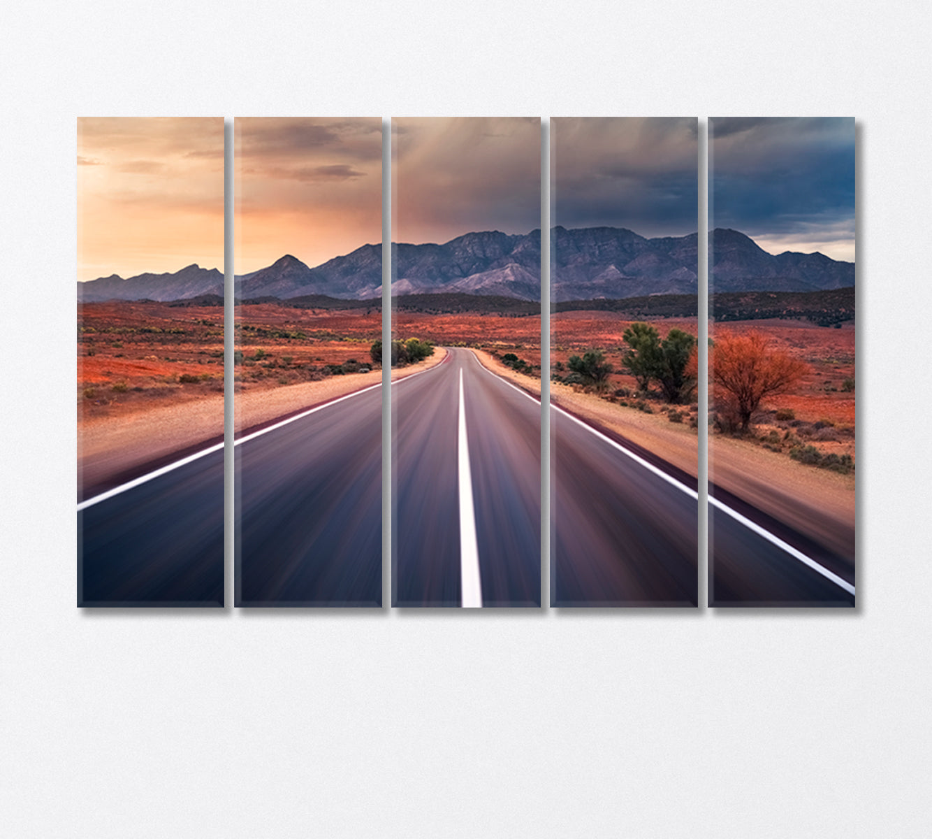 Flinders Ranges in Outback Australia Canvas Print-Canvas Print-CetArt-5 Panels-36x24 inches-CetArt