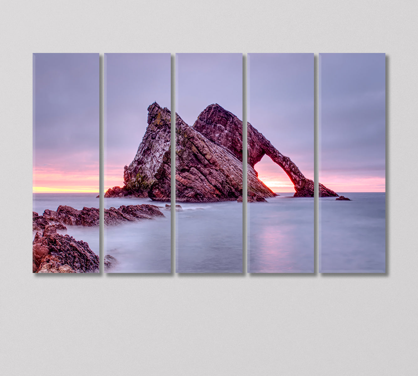 Bow Fiddle Rock Scotland Canvas Print-Canvas Print-CetArt-5 Panels-36x24 inches-CetArt