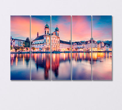 Sunrise in Sydney Australia Canvas Print-Canvas Print-CetArt-5 Panels-36x24 inches-CetArt